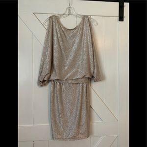 Gold metallic dress